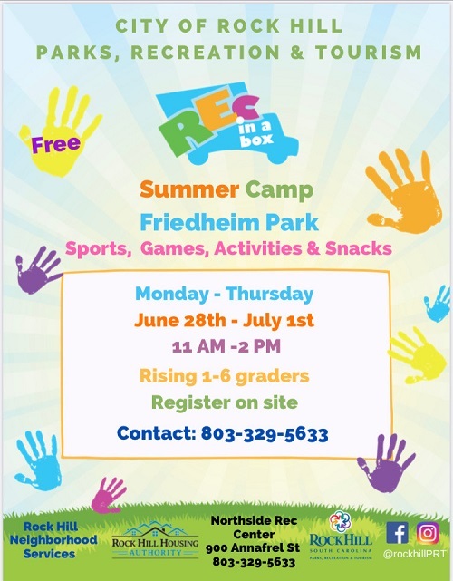 Summer Camp flyer - all info above