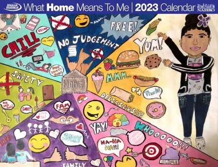 What Home Means to Me 2023 Calendar cover.