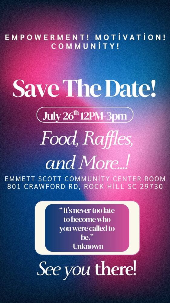 Save the Date flyer, the information on this flyer is in the text above. 