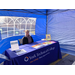 Woman sitting at the York Technical College table