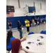 Girls having fun in a gymnasium