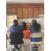 three woman at a table