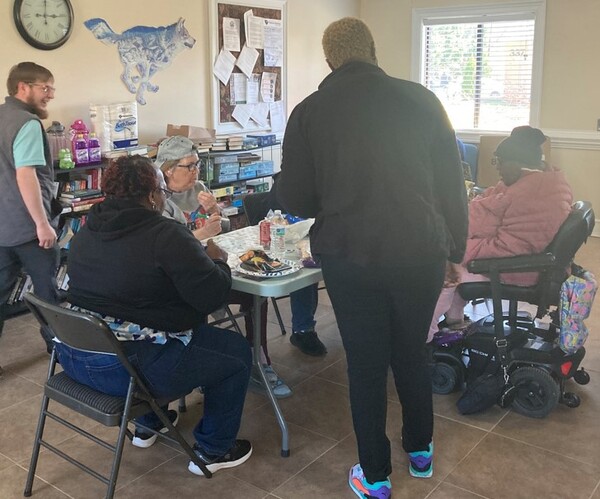 RHHASCPeopleattendingAetnaHealthsHelloSpringBingoEvent.jpg People attending Aetna Health\'s Hello Spring Bingo Event